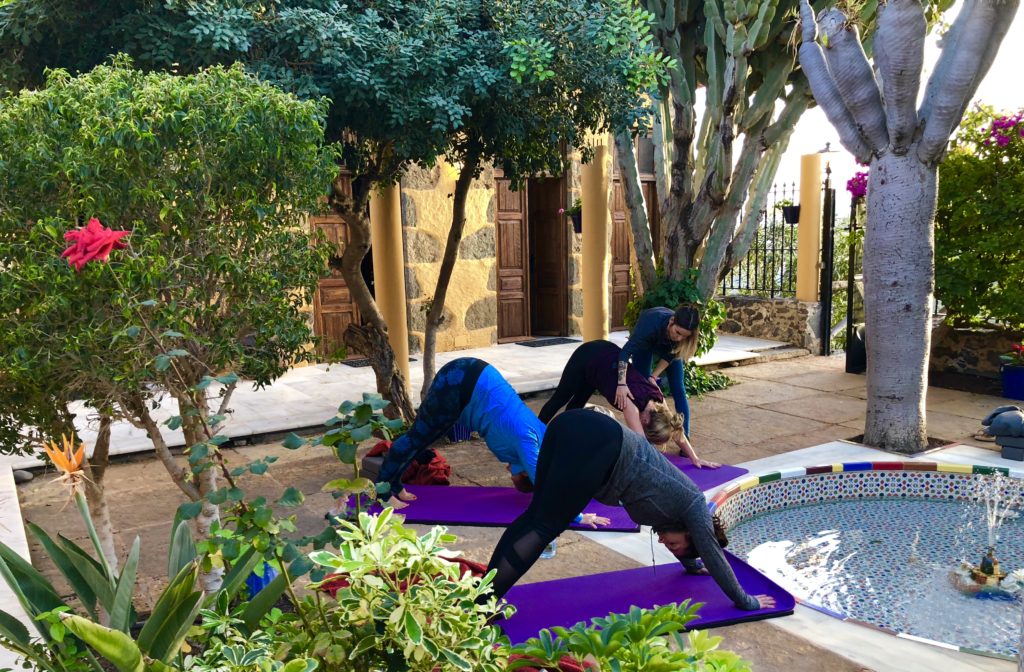 Yoga at Villa Gran Canaria Yoga and Pilates Retreats with Sky Retreats